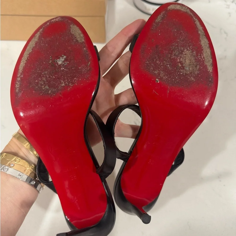 Christian Louboutin Black Lock Me 85 - Picture 5 of 9